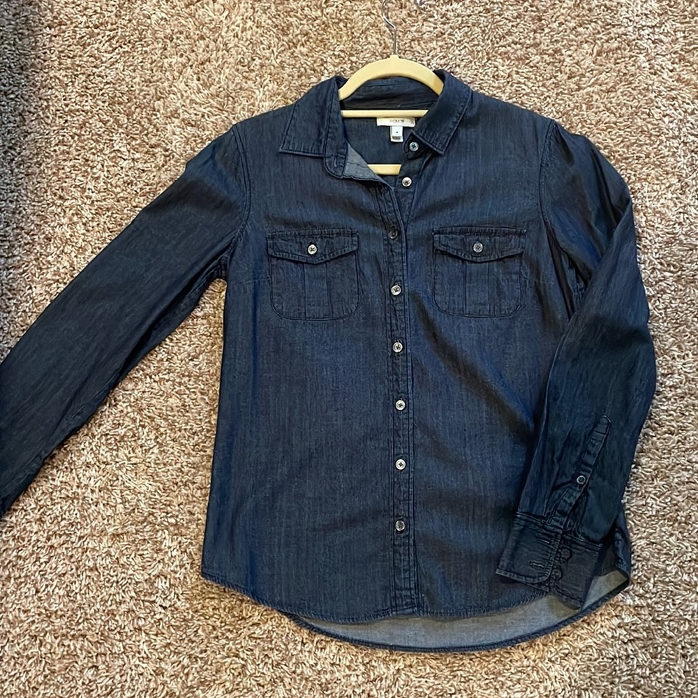 J crew denim button down - Picture 4 of 6